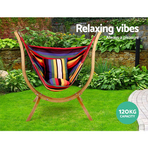Hammock Chair | Timber Outdoor Furniture | Camping with Wooden Stand