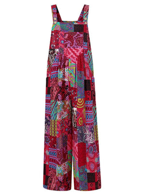 Cool Hippie Romper Overalls | Multi-Coloured | Sizes S-5XL